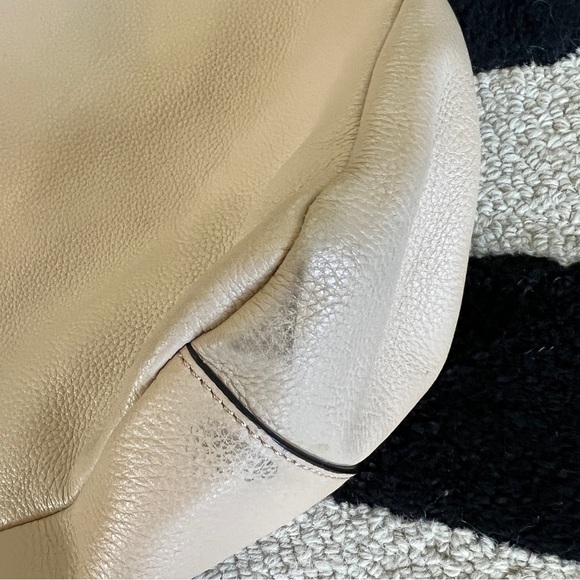 Calvin Klein Tan Leather Large Slouchy Shoulder Bag